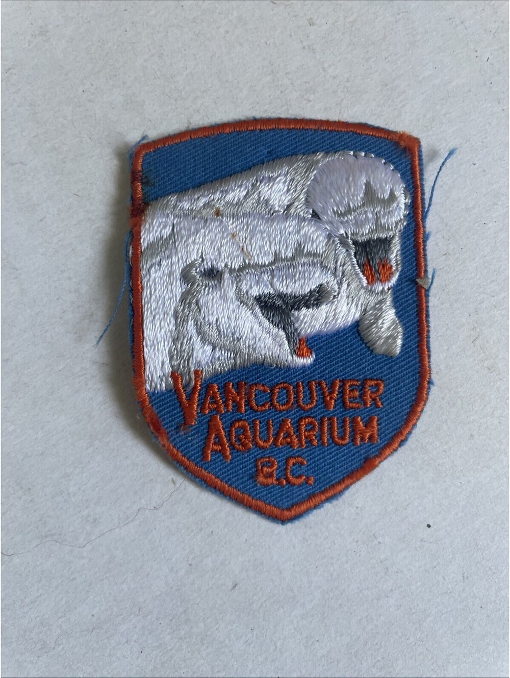 1980s Vancouver Aquarium British Columbia Canada Patch Badge BC Embroidered